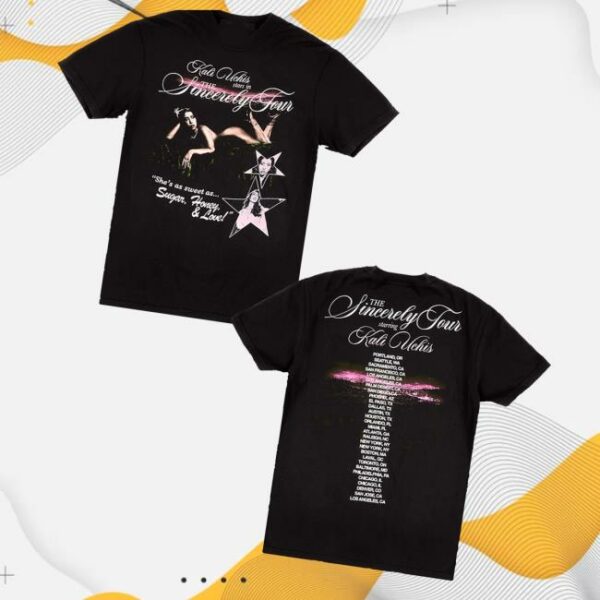 Kali Uchis Shop Merch Sincerely Tour Black Poster Tee