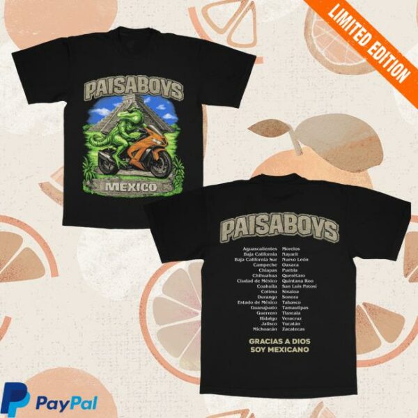 Paisaboys Merch Store Gracias A Dios T-Shirt