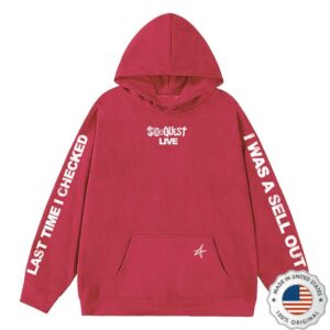 Michael Clifford Merch Store Sellout Red Hoodie
