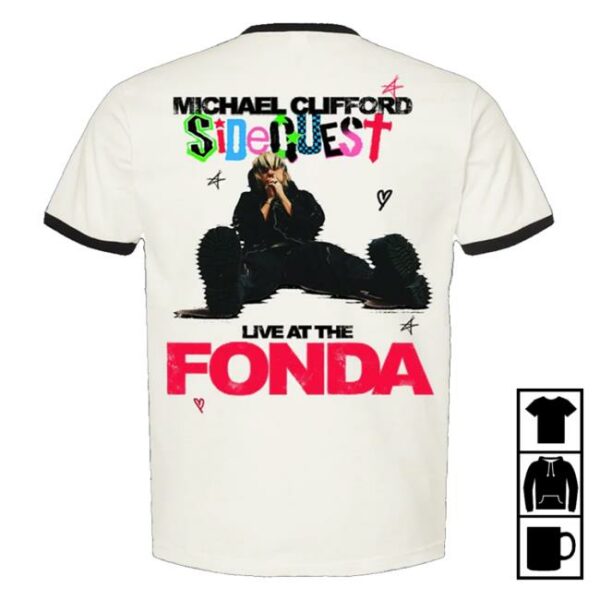 Michael Clifford Merch Store Sidequest Fonda Ringer Tee