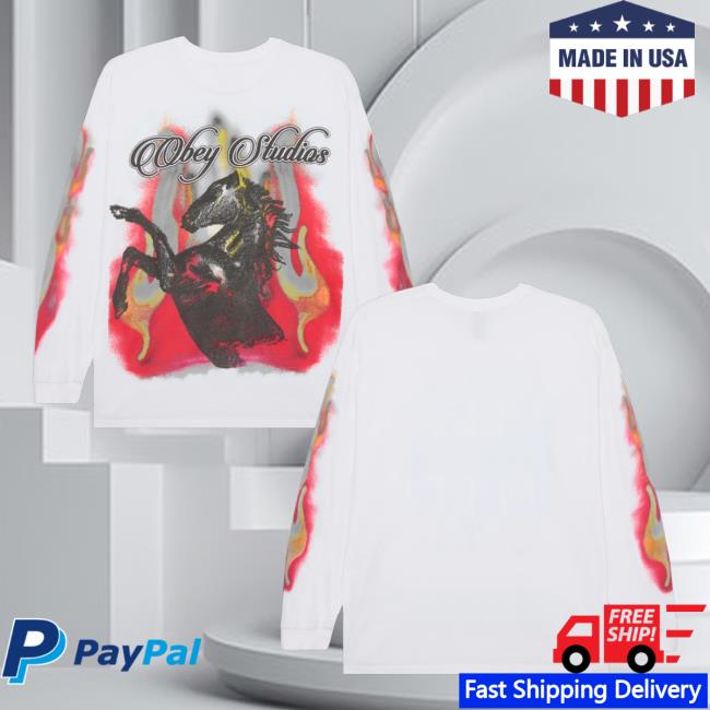 kenny Obey Clothing Merch Store Obey Studios Horse Ls Vintage T Shirtaa
