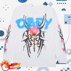 Obey Clothing Merch Store Rose Tribal Ls Vintage T-Shirt