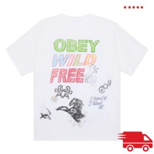 Obey Clothing Merch Store Wild Free Vintage T-Shirt