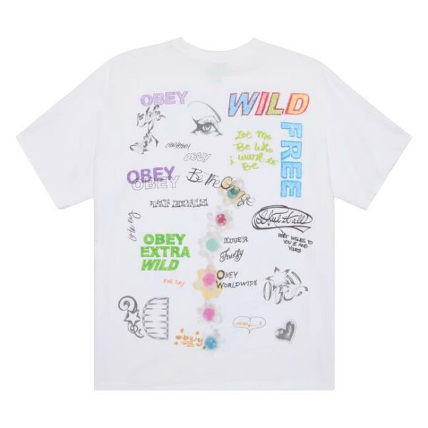 Obey Clothing Merch Store Wild Free Vintage T-Shirt