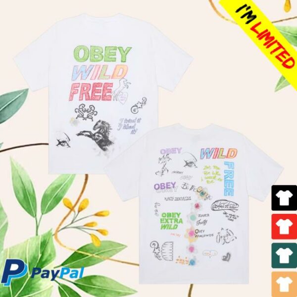 Obey Clothing Merch Store Wild Free Vintage T-Shirt