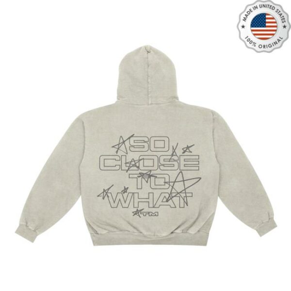 Tate Mcrae Store Merch Stars Gray Hoodie