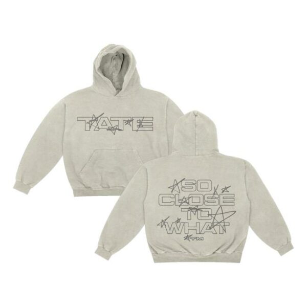 Tate Mcrae Store Merch Stars Gray Hoodie