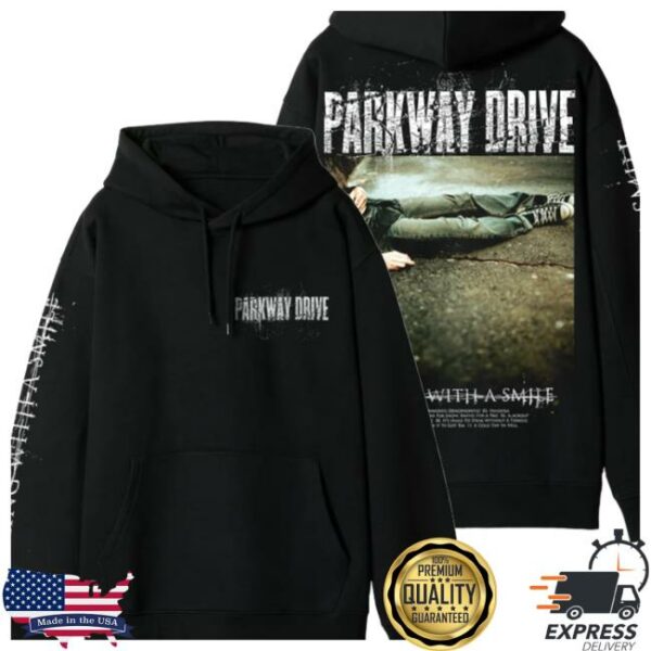 Flagship Apparel Store Merch Parkway Drive Kiling With A Smile Pullover Hoodie