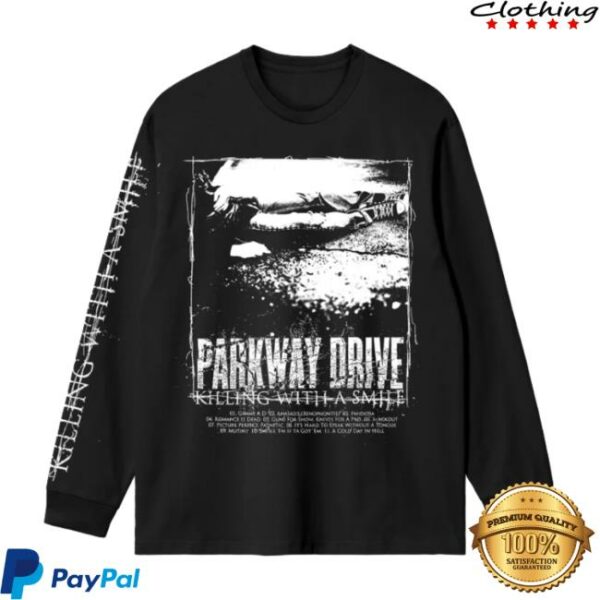 Flagship Apparel Store Merch Parkway Drive Killing With A Smile Longsleeve T-Shirt