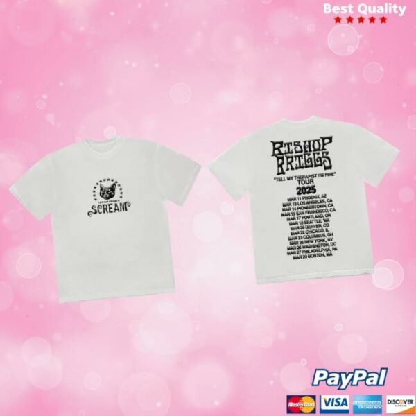 Bishop Briggs Store Merch Scream Date Back Tee