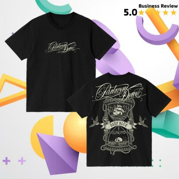 Parkway Drive Rock Merch Store Deep Blue Hourglass T-Shirt