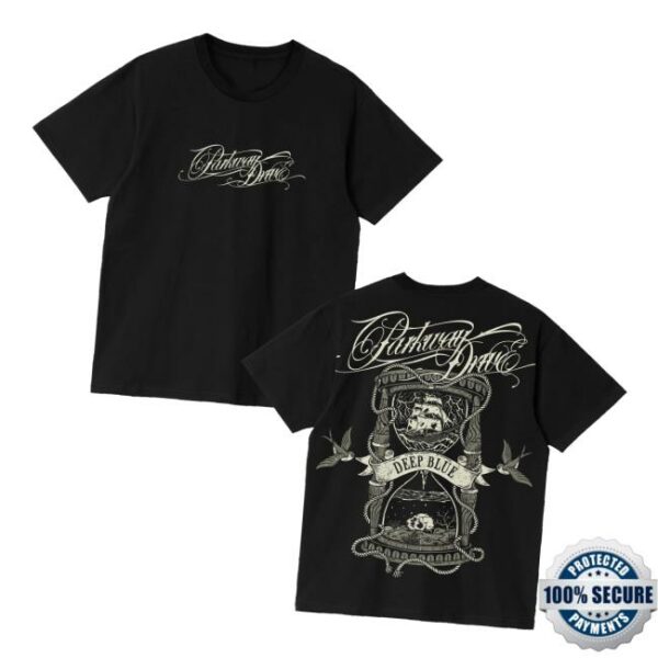 Parkway Drive Rock Merch Store Deep Blue Hourglass T-Shirt