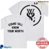 kenny whileshesleeps store merch know your worth t shirt sd