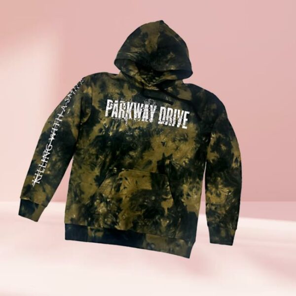 Parkway Drive Rock Merch Store Killing With A Smile Tie Dye Pullover Hoodie