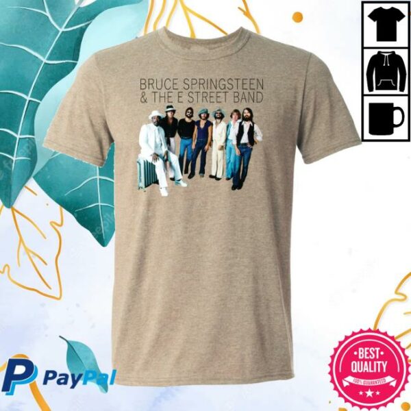 Bruce Springsteen Merch Store Unisex Born To Run Limited Edition Tan T-Shirt