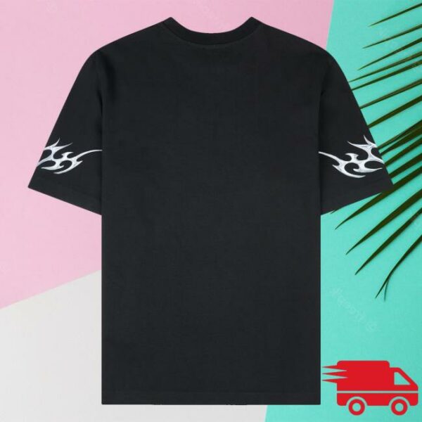 Four Amsterdam Merch Store Casablanca Blades Printed Oversized T-Shirt In Black