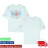 kenny Four Amsterdam Merch Store Casablanca Blades Printed Oversized T Shirt In Pale Blueaa