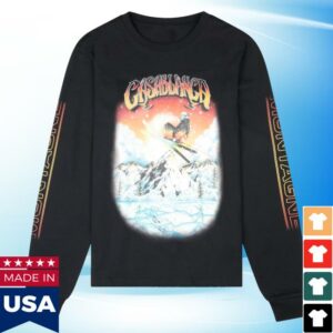 Four Amsterdam Merch Store Casablanca Ski Printed Long-Sleeve T-Shirt In Black