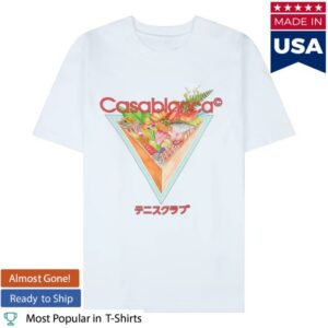 Four Amsterdam Merch Store Casablanca Tennis Club Icon Triangle-Print Graphic T-Shirt