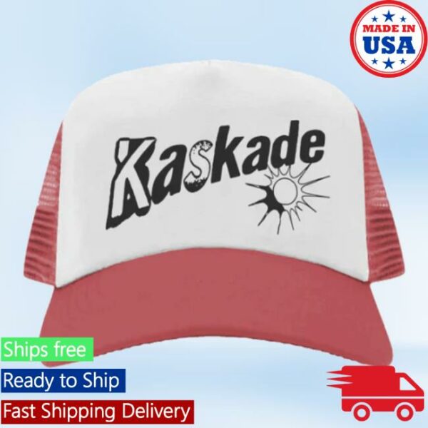 Shop Kaskade Store Merch Sunsoaked Red Trucker Hat