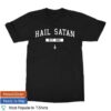 kenny the satanic temple store merch hail satan white on black t shirt