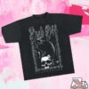 The Satanic Temple Store Merch Hail Satan White On Black T-Shirt