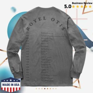 Royel Otis Store Merch Meet Me In The Car Grey Bunny North American Tour Long Sleeve T-Shirt