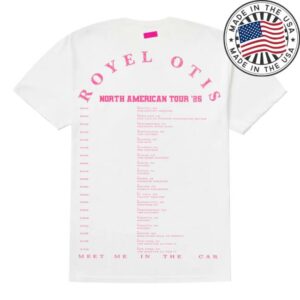 Royel Otis Store Merch Meet Me In The Car Bunny North American Tour T-Shirt