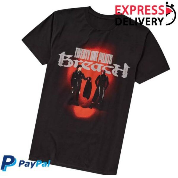 Hot Topic Merch Store Twenty One Pilots Breach Album Cover T-Shirt