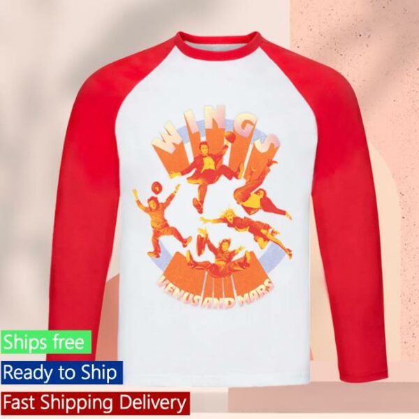 Paul Mccartney Store Merch Venus And Mars Red Raglan