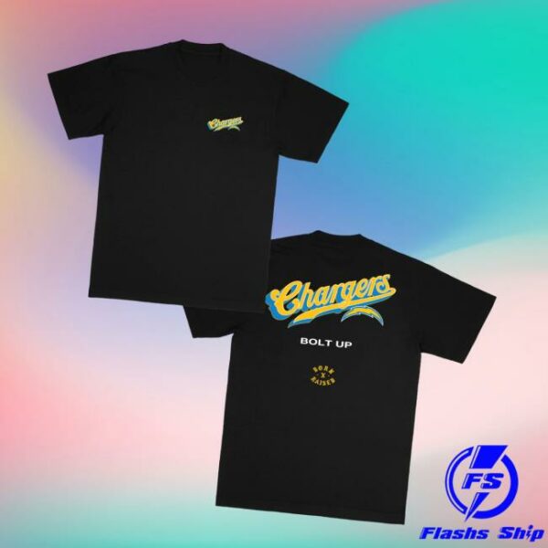 Born Raised Merch Store Born X Raised Chargers Pro Script Tee