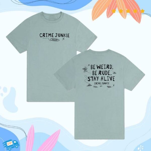 Audiochuck Merch Crime Junkie Bwbrsa Scribble Tee