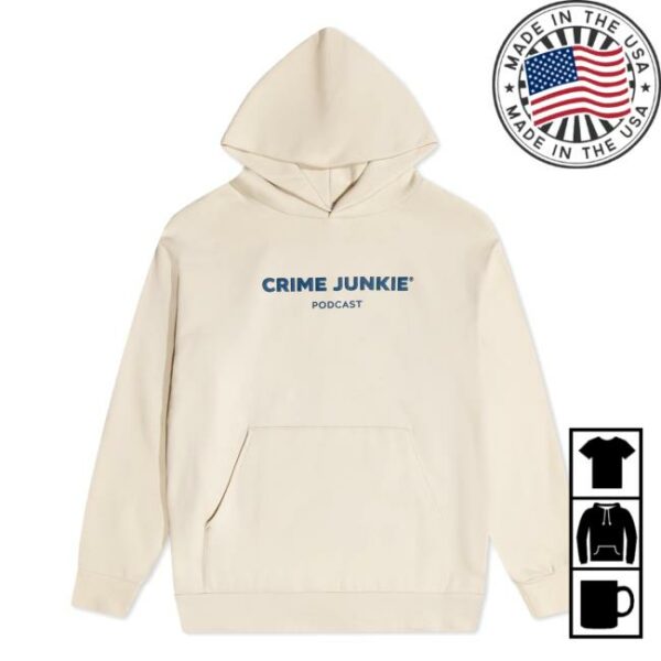 Audiochuck Merch Store Crime Junkie Bwbrsa Ivory Hoodie