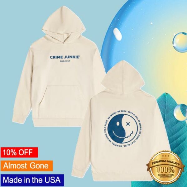 Audiochuck Merch Store Crime Junkie Bwbrsa Ivory Hoodie