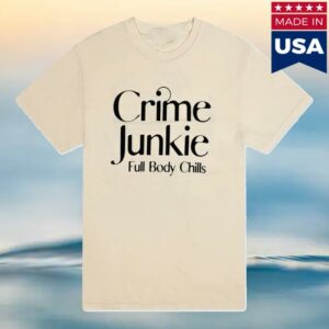 Audiochuck Merch Store Crime Junkie Full Body Chills Skull Tee