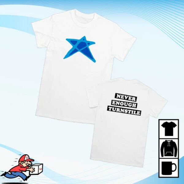Turnstilehardcore Merch Store Turnstile Blue Star White Tee