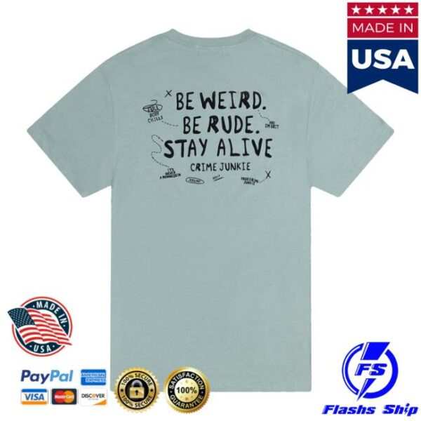 Audiochuck Store Merch Crime Junkie Bwbrsa Scribble Tee