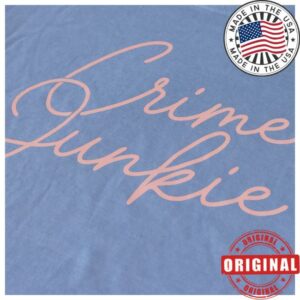 Audiochuck Store Merch Crime Junkie Crime Junkie Script Tee