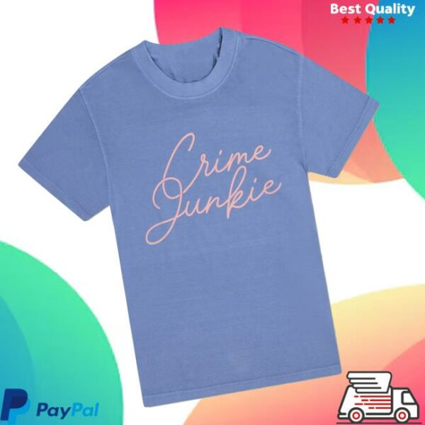Audiochuck Store Merch Crime Junkie Crime Junkie Script Tee