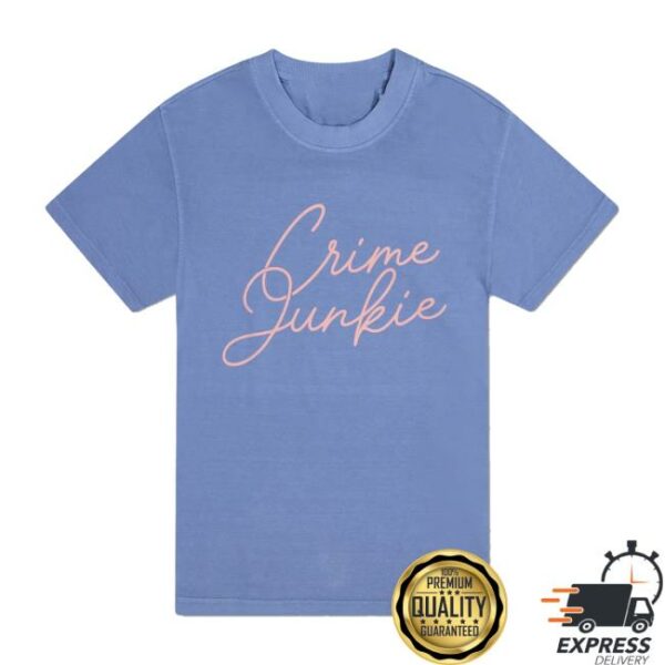 Audiochuck Store Merch Crime Junkie Crime Junkie Script Tee
