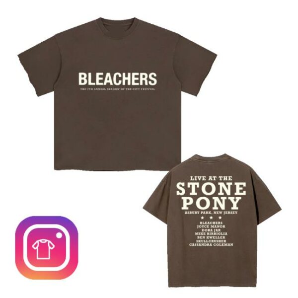Bleachers Music Merch Store Sotc 2025 Brown T-Shirt