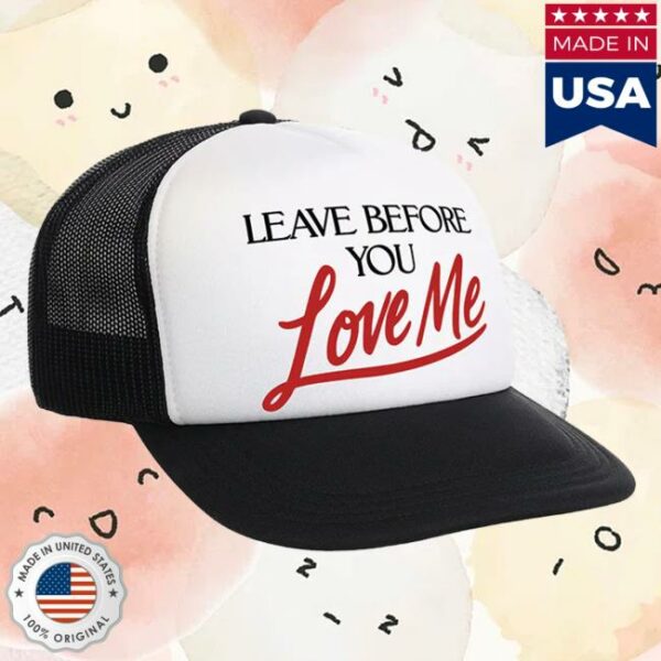 Marshmello Merch Store Leave Before You Love Me Trucker Hat