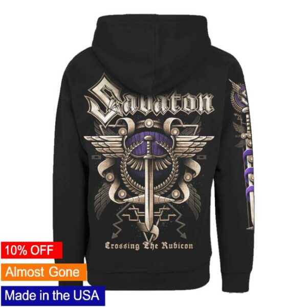Sabaton Merch Store Crossing The Rubicon Zip Hoodie