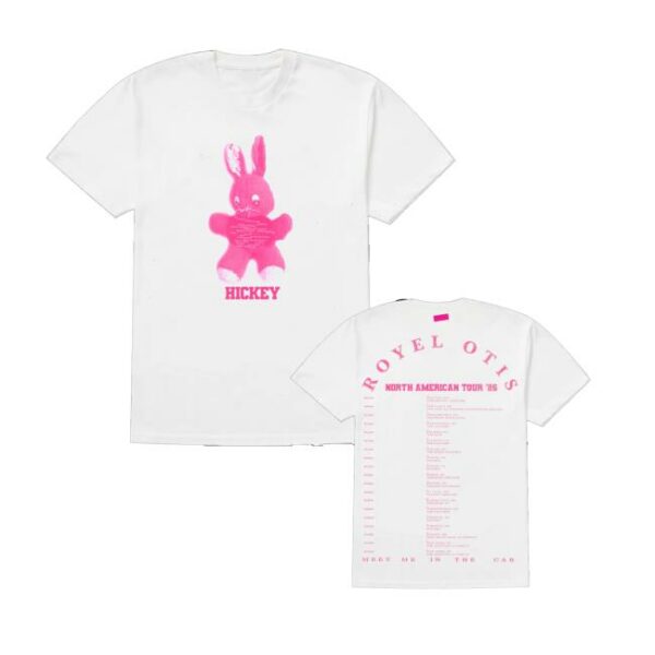 Royel Otis Merch Store Meet Me In The Car Bunny North American Tour T-Shirt