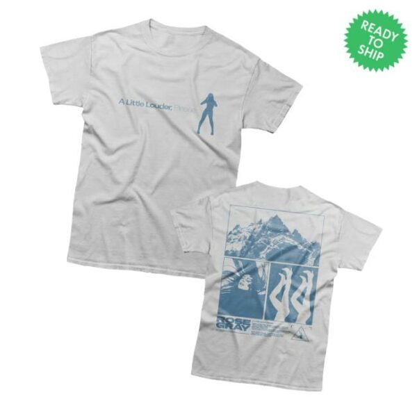 Rose Gray Music Shop Merch A Little Louder Please White Album T-Shirt