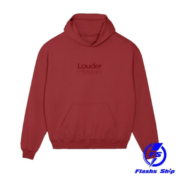 Rose Gray Music Shop Merch Louder Please Hoodie
