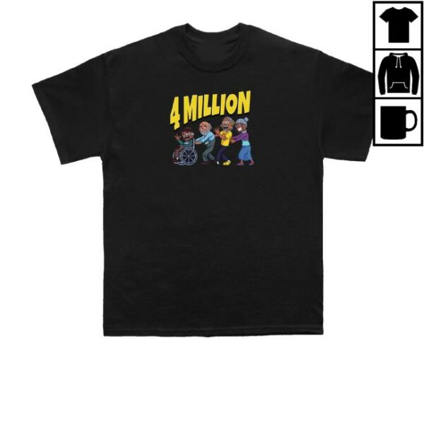 Daydrian Harding Merch Store 4 Million Subscribers Black Tee