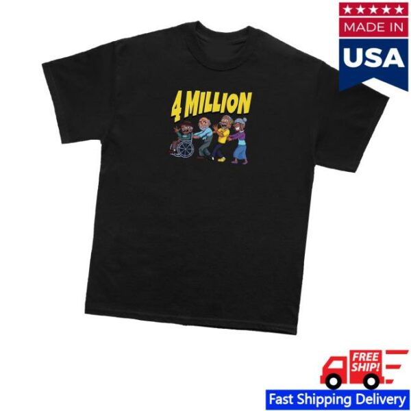 Daydrian Harding Merch Store 4 Million Subscribers Black Tee