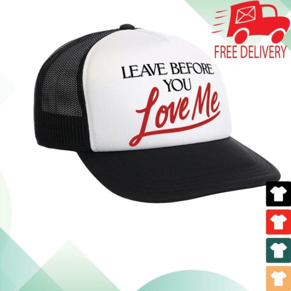 Marshmello Music Merch Store Leave Before You Love Me Trucker Hat