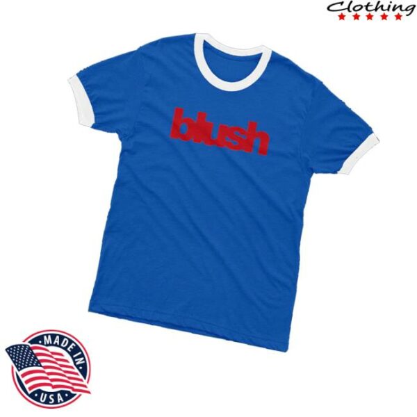 Kevin Abstract Shop Blush Logo Ringer Tee